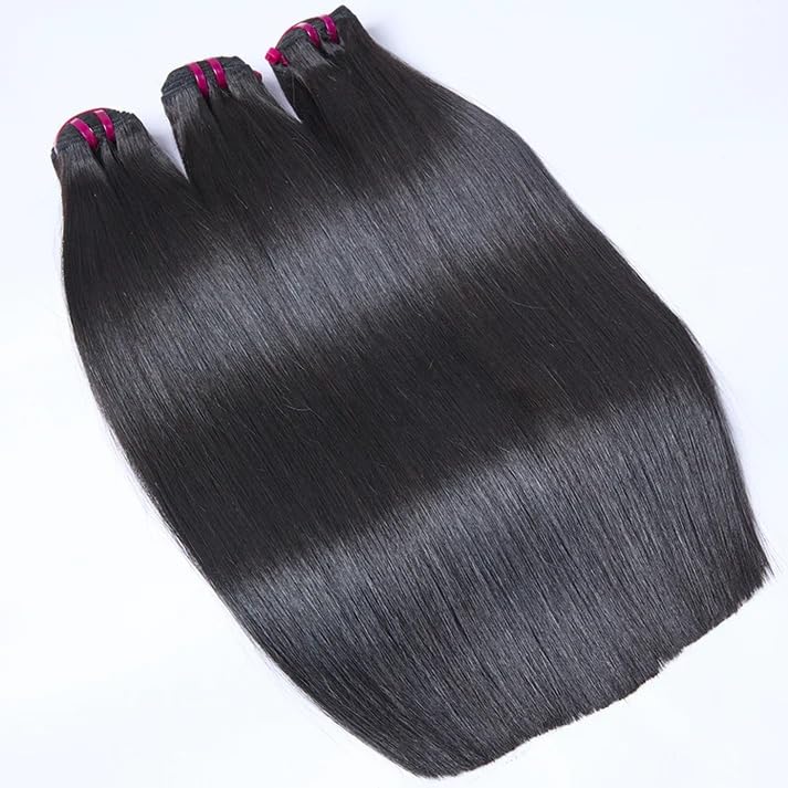 100% Raw Cambodian Human Hair Straight Bundles-20",22"24".